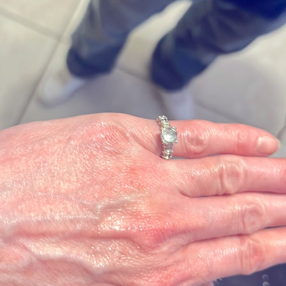 custom Jewelry - Diamond engagement /promise ring 14 Karat gold and 3/4 Karat diamonds